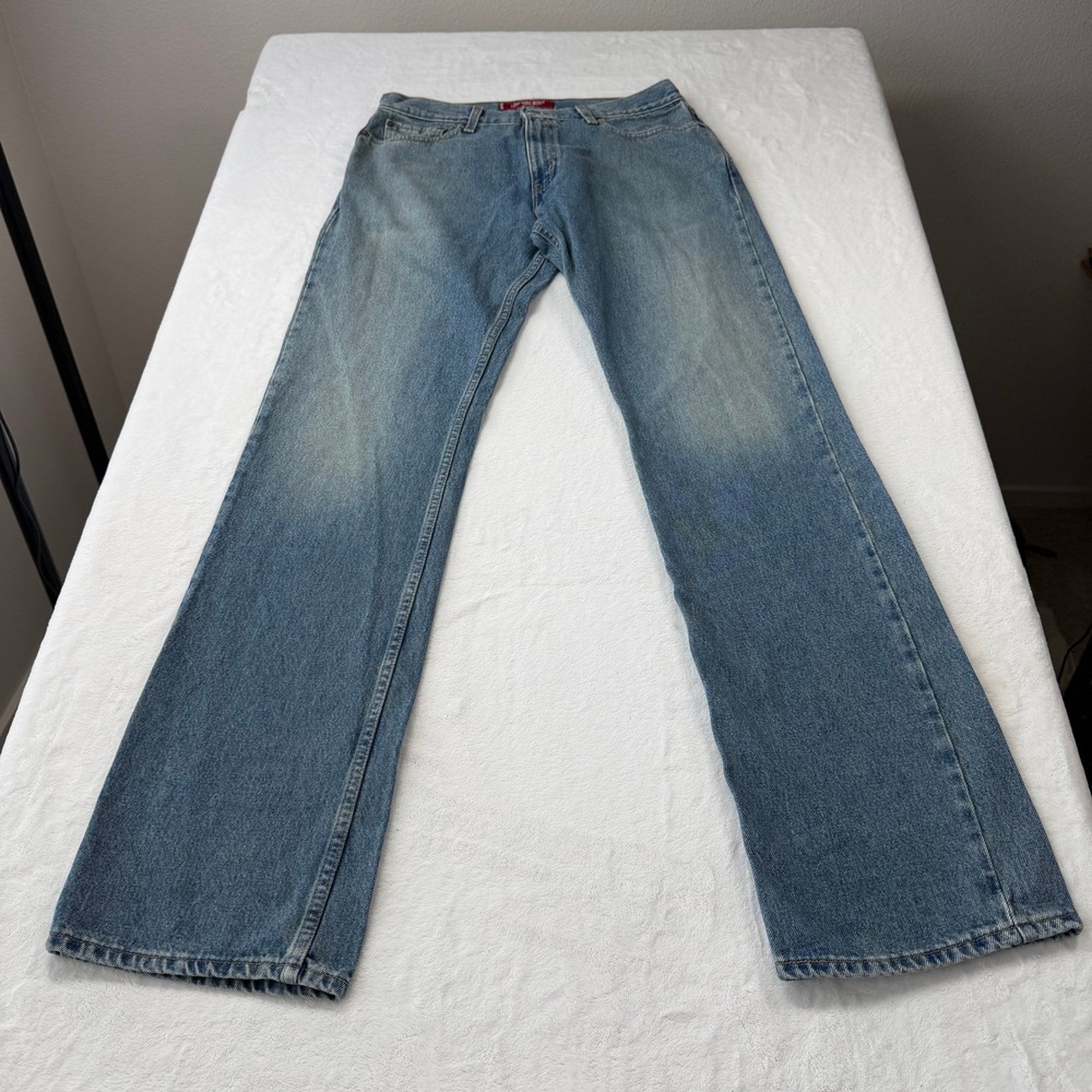 Levi's 527 Low Rise Bootcut Jeans Mens 34x36 Blue Good Vintage Y2K Denim